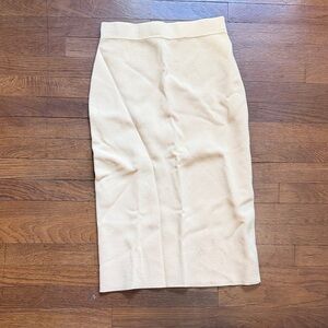 House of Harlow 1960 Cream Knit Pencil Skirt